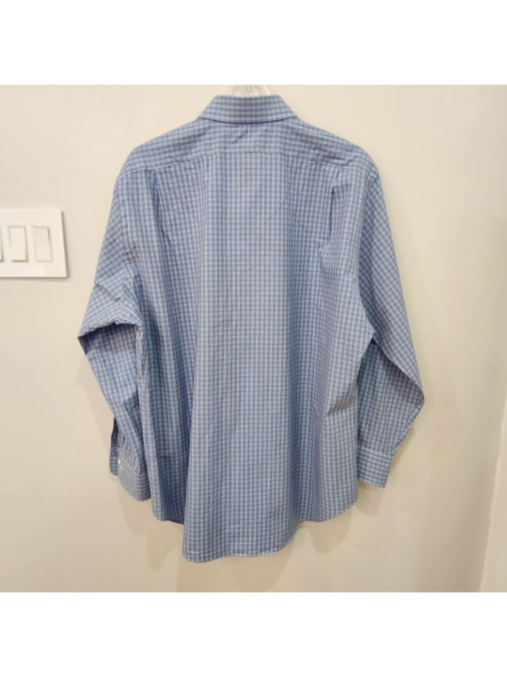 Polo Ralph Lauren Mens Regent Classic Fit Blue Plaid Gingham Dress Shirt 16.5" - Picture 3 of 10